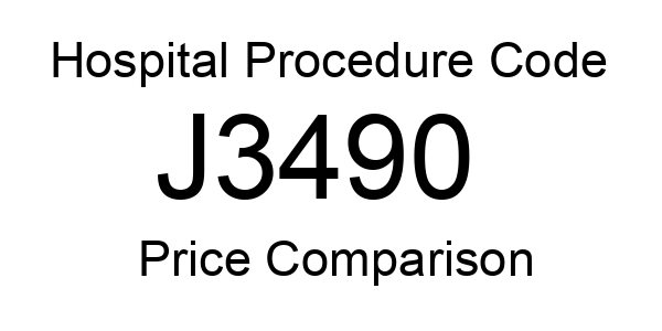 J3490: Unclassified drugs | Hospital Price Comparison